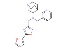 N-{[5-(2-furyl)-1,2,4-oxadiazol-3-yl]methyl}-N-(3-pyridinylmethyl)quinuclidin-3-amine