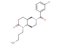 rel-(4aS,8aR)-1-(3-aminopropyl)-6-(3-chlorobenzoyl)octahydro-1,6-naphthyridin-2(1H)-one hydrochloride