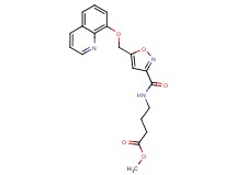 methyl 4-[({5-[(8-quinolinyloxy)methyl]-3-isoxazolyl}carbonyl)amino]butanoate