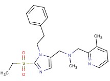 1-[2-(ethylsulfonyl)-1-(2-phenylethyl)-1H-imidazol-5-yl]-N-methyl-N-[(3-methyl-2-pyridinyl)methyl]methanamine