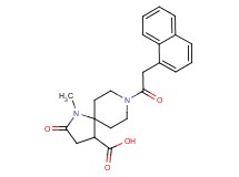 1-methyl-8-(1-naphthylacetyl)-2-oxo-1,8-diazaspiro[4.5]decane-4-carboxylic acid