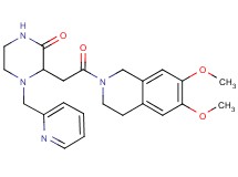 3-[2-(6,7-dimethoxy-3,4-dihydro-2(1H)-isoquinolinyl)-2-oxoethyl]-4-(2-pyridinylmethyl)-2-piperazinone