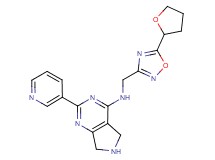 2-(3-pyridinyl)-N-{[5-(tetrahydro-2-furanyl)-1,2,4-oxadiazol-3-yl]methyl}-6,7-dihydro-5H-pyrrolo[3,4-d]pyrimidin-4-amine