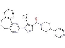 2-(5-cyclopropyl-4-{[4-(4-pyridinyl)-1-piperidinyl]carbonyl}-1H-pyrazol-1-yl)-6,7-dihydro-5H-benzo[6,7]cyclohepta[1,2-d]pyrimidine