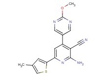2-amino-4-(2-methoxypyrimidin-5-yl)-6-(4-methyl-2-thienyl)nicotinonitrile