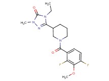 5-[1-(2,4-difluoro-3-methoxybenzoyl)piperidin-3-yl]-4-ethyl-2-methyl-2,4-dihydro-3H-1,2,4-triazol-3-one