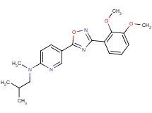 5-[3-(2,3-dimethoxyphenyl)-1,2,4-oxadiazol-5-yl]-N-isobutyl-N-methyl-2-pyridinamine