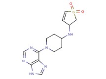 N-(1,1-dioxido-2,3-dihydro-3-thienyl)-1-(9H-purin-6-yl)piperidin-4-amine