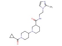 1'-(cyclopropylcarbonyl)-N-[2-(2-methyl-1H-imidazol-1-yl)ethyl]-1,4'-bipiperidine-3-carboxamide