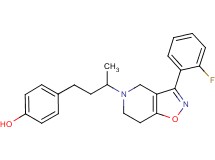 4-{3-[3-(2-fluorophenyl)-6,7-dihydroisoxazolo[4,5-c]pyridin-5(4H)-yl]butyl}phenol