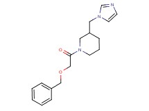 1-[(benzyloxy)acetyl]-3-(1H-imidazol-1-ylmethyl)piperidine