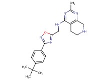 N-{[3-(4-tert-butylphenyl)-1,2,4-oxadiazol-5-yl]methyl}-2-methyl-5,6,7,8-tetrahydropyrido[3,4-d]pyrimidin-4-amine