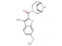 rel-(1S,6R)-3-[(6-methoxy-3-methyl-1-benzofuran-2-yl)carbonyl]-3,9-diazabicyclo[4.2.1]nonane hydrochloride