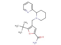 5-tert-butyl-4-{[2-(2-pyridinyl)-1-piperidinyl]methyl}-2-furamide