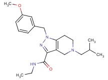 N-ethyl-5-isobutyl-1-(3-methoxybenzyl)-4,5,6,7-tetrahydro-1H-pyrazolo[4,3-c]pyridine-3-carboxamide