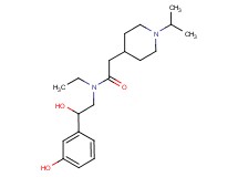 N-ethyl-N-[2-hydroxy-2-(3-hydroxyphenyl)ethyl]-2-(1-isopropyl-4-piperidinyl)acetamide