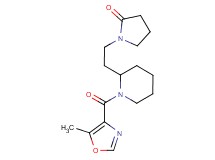 1-(2-{1-[(5-methyl-1,3-oxazol-4-yl)carbonyl]-2-piperidinyl}ethyl)-2-pyrrolidinone