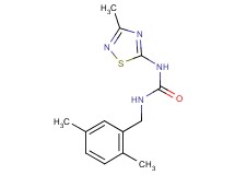 N-(2,5-dimethylbenzyl)-N'-(3-methyl-1,2,4-thiadiazol-5-yl)urea