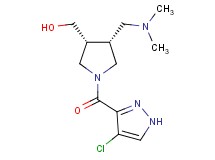 {(3R*,4R*)-1-[(4-chloro-1H-pyrazol-3-yl)carbonyl]-4-[(dimethylamino)methyl]-3-pyrrolidinyl}methanol