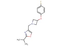 4-{[3-(4-fluorophenoxy)azetidin-1-yl]methyl}-2-isopropyl-1,3-oxazole