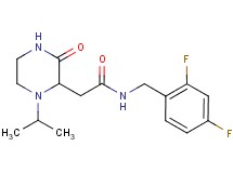 N-(2,4-difluorobenzyl)-2-(1-isopropyl-3-oxo-2-piperazinyl)acetamide