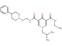 N-ethyl-1-isobutyl-4-oxo-N'-[2-(4-phenyl-1-piperidinyl)ethyl]-1,4-dihydro-3,5-pyridinedicarboxamide