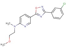5-[3-(3-chlorophenyl)-1,2,4-oxadiazol-5-yl]-N-(2-methoxyethyl)-N-methyl-2-pyridinamine
