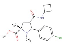 methyl (2S*,4S*,5R*)-5-(4-chlorophenyl)-4-[(cyclobutylamino)carbonyl]-1,2-dimethyl-2-pyrrolidinecarboxylate