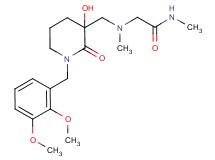 N~2~-{[1-(2,3-dimethoxybenzyl)-3-hydroxy-2-oxopiperidin-3-yl]methyl}-N~1~,N~2~-dimethylglycinamide