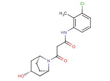 N-(3-chloro-2-methylphenyl)-3-[(3-endo)-3-hydroxy-8-azabicyclo[3.2.1]oct-8-yl]-3-oxopropanamide