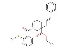 ethyl 1-{[2-(methylthio)-3-pyridinyl]carbonyl}-3-[(2E)-3-phenyl-2-propen-1-yl]-3-piperidinecarboxylate