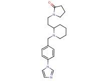 1-(2-{1-[4-(1H-imidazol-1-yl)benzyl]-2-piperidinyl}ethyl)-2-pyrrolidinone
