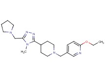 2-ethoxy-5-({4-[4-methyl-5-(pyrrolidin-1-ylmethyl)-4H-1,2,4-triazol-3-yl]piperidin-1-yl}methyl)pyridine