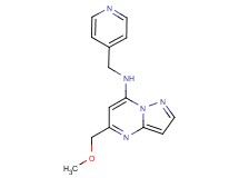 5-(methoxymethyl)-N-(4-pyridinylmethyl)pyrazolo[1,5-a]pyrimidin-7-amine
