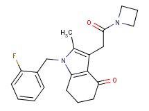 3-(2-azetidin-1-yl-2-oxoethyl)-1-(2-fluorobenzyl)-2-methyl-1,5,6,7-tetrahydro-4H-indol-4-one