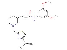 N-(3,5-dimethoxyphenyl)-3-{1-[(4-isopropyl-1,3-thiazol-2-yl)methyl]-3-piperidinyl}propanamide
