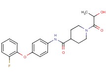 N-[4-(2-fluorophenoxy)phenyl]-1-lactoylpiperidine-4-carboxamide