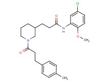N-(5-chloro-2-methoxyphenyl)-3-{1-[3-(4-methylphenyl)propanoyl]-3-piperidinyl}propanamide