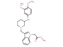 methyl [3-({3-[(3,4-dimethoxyphenyl)amino]-1-piperidinyl}methyl)-1H-indol-1-yl]acetate
