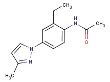 N-[2-ethyl-4-(3-methyl-1H-pyrazol-1-yl)phenyl]acetamide