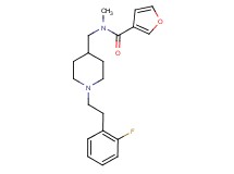 N-({1-[2-(2-fluorophenyl)ethyl]-4-piperidinyl}methyl)-N-methyl-3-furamide