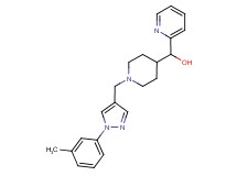 (1-{[1-(3-methylphenyl)-1H-pyrazol-4-yl]methyl}piperidin-4-yl)(pyridin-2-yl)methanol