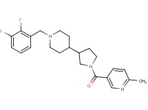 5-({3-[1-(2,3-difluorobenzyl)-4-piperidinyl]-1-pyrrolidinyl}carbonyl)-2-methylpyridine