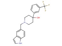 1-(1H-indol-5-ylmethyl)-4-[3-(trifluoromethyl)phenyl]-4-piperidinol