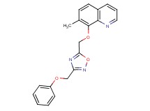 7-methyl-8-{[3-(phenoxymethyl)-1,2,4-oxadiazol-5-yl]methoxy}quinoline