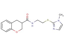 N-{2-[(1-methyl-1H-imidazol-2-yl)thio]ethyl}chromane-3-carboxamide