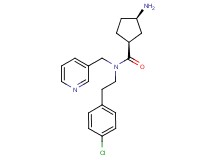 (1S*,3R*)-3-amino-N-[2-(4-chlorophenyl)ethyl]-N-(pyridin-3-ylmethyl)cyclopentanecarboxamide