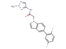 2-[5-(2,5-difluorophenyl)-1H-indol-1-yl]-N-(2-methyl-2H-1,2,3-triazol-4-yl)acetamide