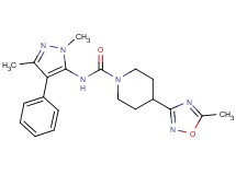 N-(1,3-dimethyl-4-phenyl-1H-pyrazol-5-yl)-4-(5-methyl-1,2,4-oxadiazol-3-yl)piperidine-1-carboxamide