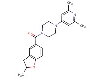1-(2,6-dimethyl-4-pyridinyl)-4-[(2-methyl-2,3-dihydro-1-benzofuran-5-yl)carbonyl]piperazine